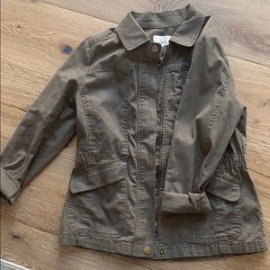 Loft army green cargo jacket